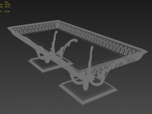 dinner table bruno zampa ginevra italy 3Dモデル