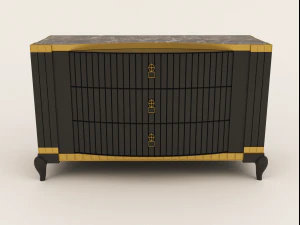 chest of drawers bruno zampa 3D Model