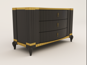 chest of drawers bruno zampa Model 3D