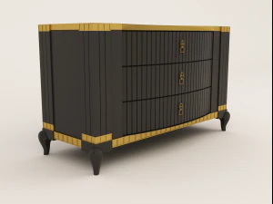 chest of drawers bruno zampa 3D Model