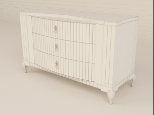 chest of drawers bruno zampa Model 3D