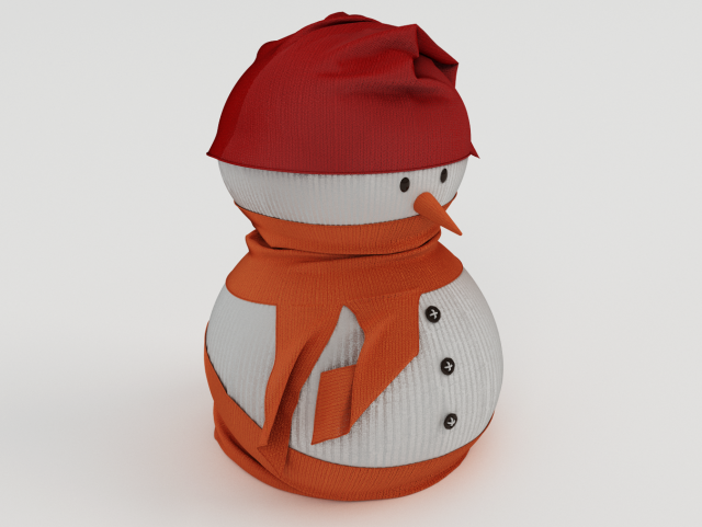 snowman model Model 3D .c4d .max .obj .3ds .fbx .stl .blend 