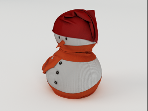snowman model Model 3D