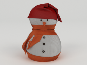 snowman model Model 3D