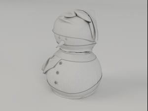 snowman model Model 3D