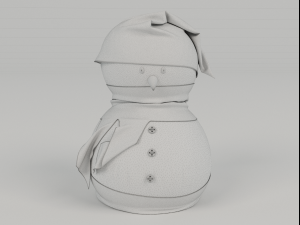snowman model Model 3D