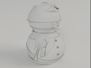 snowman model Model 3D