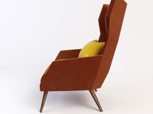logan chair 3D मॉडल