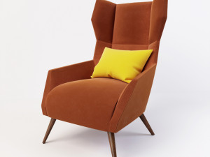 logan chair 3D मॉडल