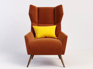 logan chair 3D मॉडल