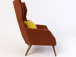 logan chair 3D मॉडल