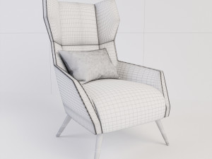 logan chair 3D मॉडल