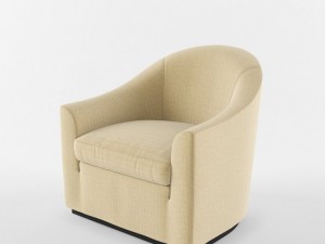 meridiani lennon fit armchair 3D Model