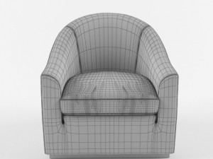 meridiani lennon fit armchair 3D Model