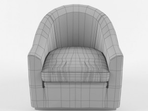 meridiani lennon fit armchair 3D Model