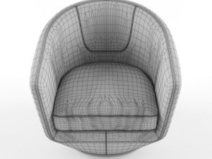 uturn swivel chair 3D मॉडल