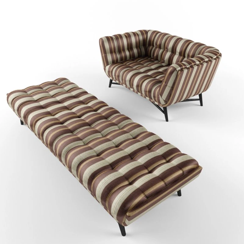 roche bobois profile armchair lounge 3D Model .c4d .max .obj .3ds .fbx .stl .blend 