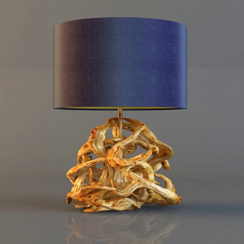 astor place large driftwood lamp 3D Model .c4d .max .obj .3ds .fbx .stl .blend 