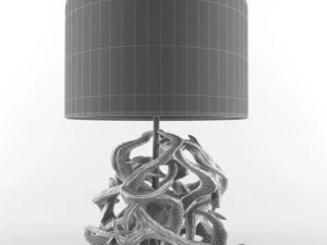 astor place large driftwood lamp 3D Model