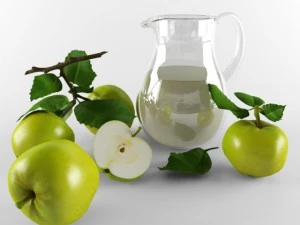 natura morta con mele Modello 3D