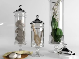 decorative bathroom set 3D Model