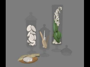 decorative bathroom set 3D Model