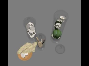 decorative bathroom set 3D Model