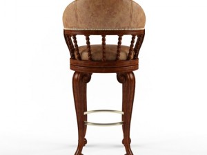 maitland smith bar chair dark antique 3D Модель