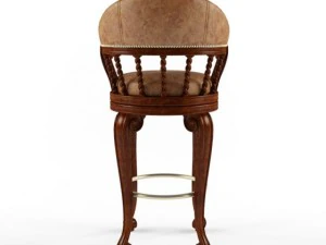 maitland smith bar chair dark antique 3D Model