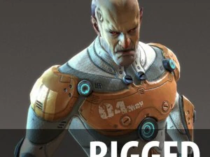 scifi m&acirc;le truqu&eacute; Modèle 3D