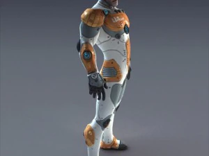 scifi male  rigged 3D Model