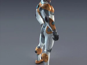 scifi male  rigged 3D Model