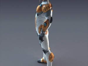 scifi male  rigged Model 3D