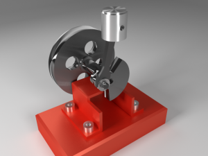 compressed air engine Modelo 3D