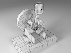 compressed air engine Modelo 3D