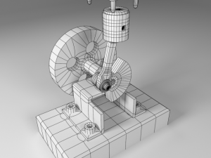 compressed air engine Modelo 3D