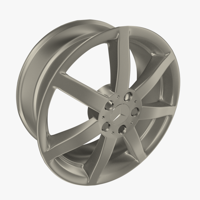 mercedes benz 7 spoke 18 inch rim Modèle 3D .c4d .max .obj .3ds .fbx .stl .blend 