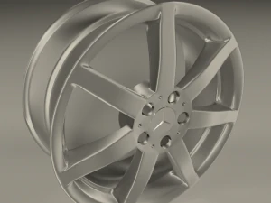 mercedes benz 7 spoke 18 inch rim 3D Model