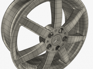 mercedes benz 7 spoke 18 inch rim Modèle 3D