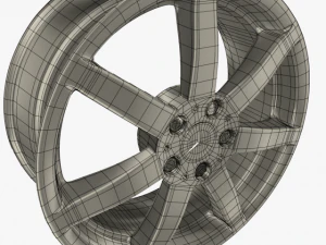 mercedes benz 7 spoke 18 inch rim 3D Model