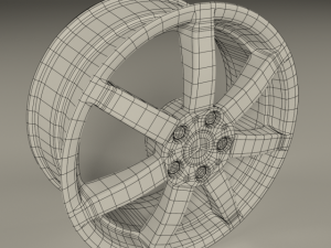 mercedes benz 7 spoke 18 inch rim Modèle 3D