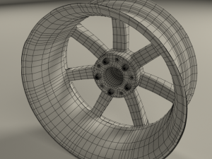 mercedes benz 7 spoke 18 inch rim Modèle 3D