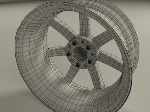 mercedes benz 7 spoke 18 inch rim 3D Model