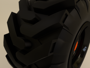 tractor and offroad truck tire 3D Model