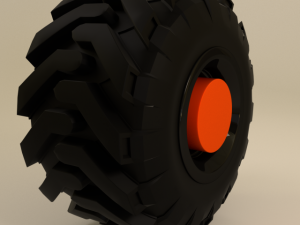 tractor and offroad truck tire 3D Model