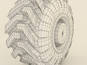 tractor and offroad truck tire 3D Model
