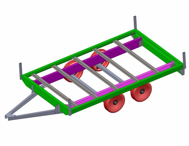 35 x 21 mt trailer for car ready for production Model 3D .c4d .max .obj .3ds .fbx .stl .blend 