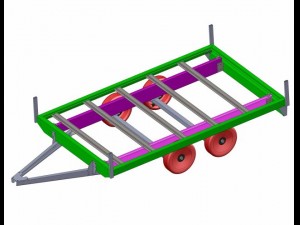 35 x 21 mt trailer for car ready for production 3D Модель