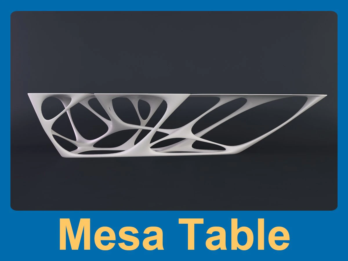 стол Меса 3D Модель .c4d .max .obj .3ds .fbx .stl .blend 