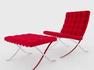 barcelona chair 3D 模型